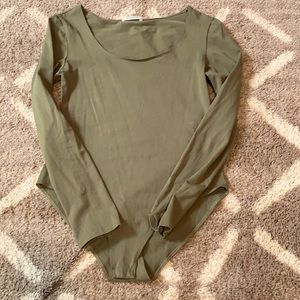 Olive green body suit